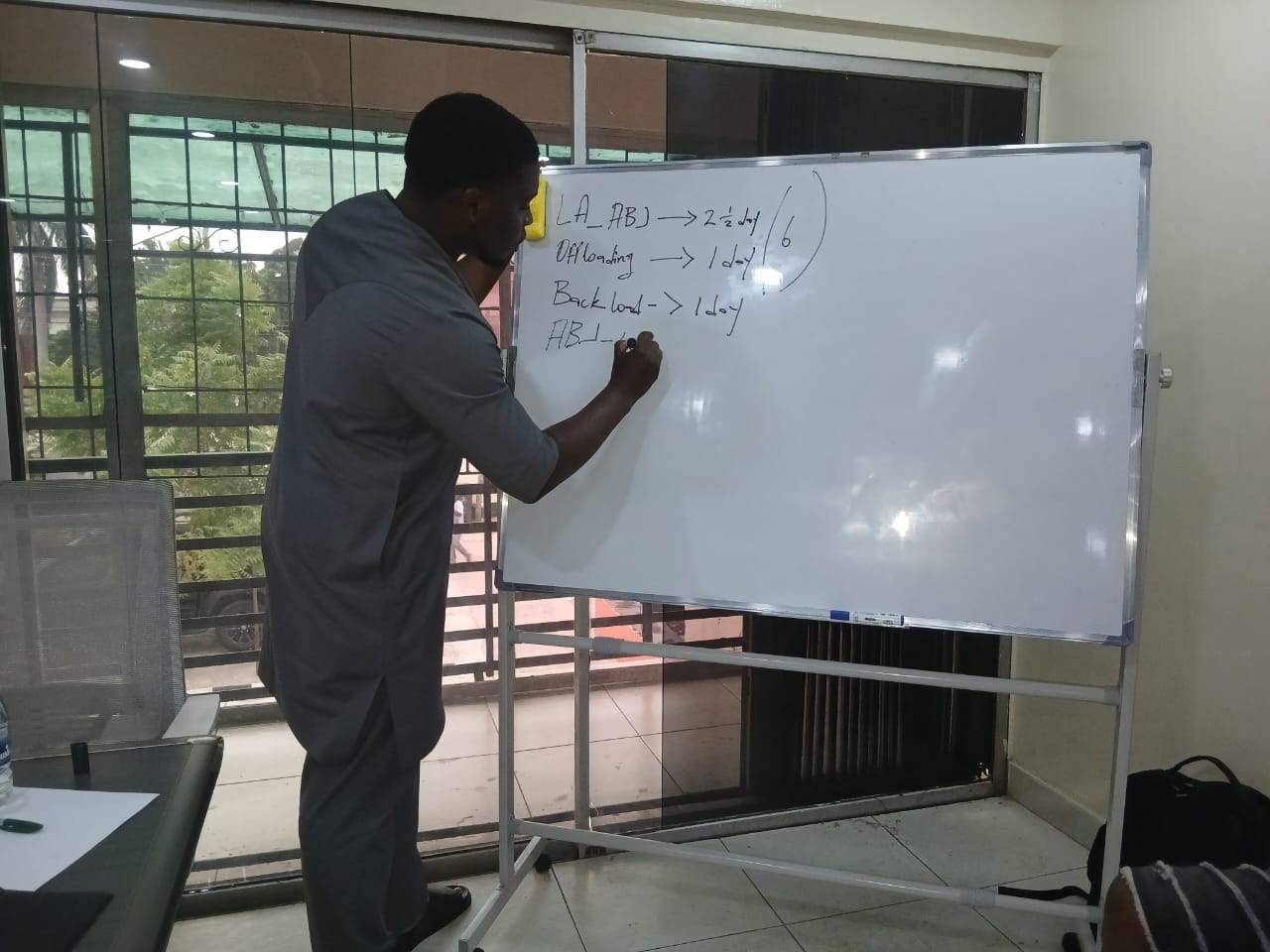 Dillyvest operational briefing at whiteboard